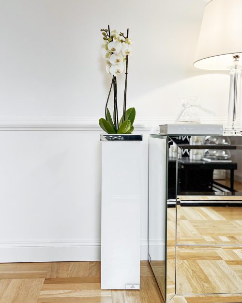 Donica lacobel biały Chelsea Pure