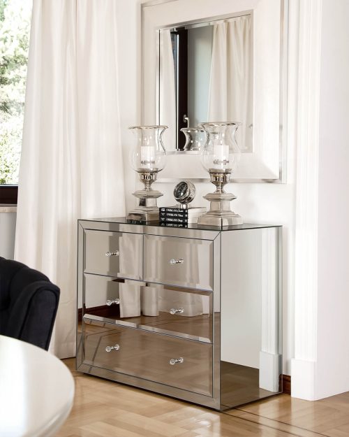 Komoda lustrzana z szufladami Greenwich